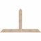 Ekena Millwork Portland Smooth Timber Gable Bracket, Douglas Fir, 72"W x 42"H x 5 1/2"D x 5 1/2"F, 14/12 Pitch GBW072X42X0606POR00SDF - alternate 1